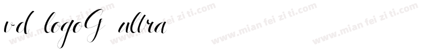 vd logoG ultra字体字体转换
